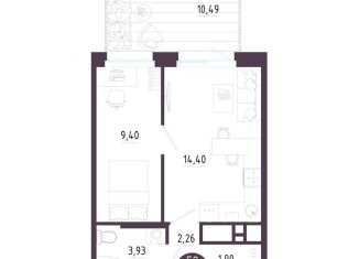 Продам 2-комнатную квартиру, 32 м2, Тула, Зареченский территориальный округ