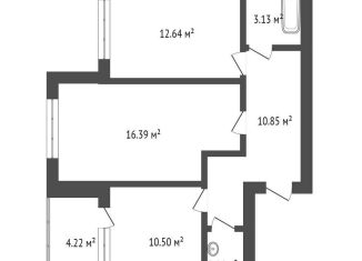 Продажа 2-комнатной квартиры, 57 м2, село Глинищево, улица П.М. Яшенина, 10А