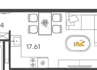 Продажа 1-комнатной квартиры, 80.5 м2, Ульяновская область, улица Александра Невского, 4Бк3