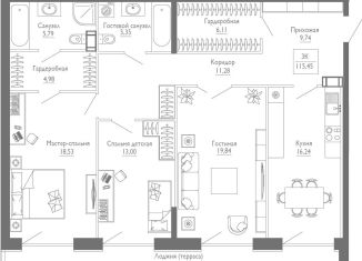 Продажа трехкомнатной квартиры, 115.5 м2, Санкт-Петербург, 11-я линия Васильевского острова, 58, 11-я линия Васильевского острова