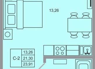 Продам квартиру студию, 23.9 м2, поселок Бугры