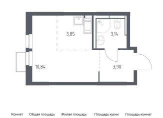 Квартира на продажу студия, 21.7 м2, деревня Путилково
