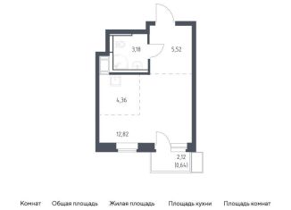 Квартира на продажу студия, 26.5 м2, деревня Путилково
