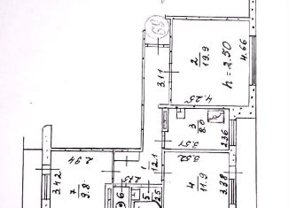 Продается 3-ком. квартира, 70.3 м2, Щёлкино, 3-й микрорайон, 91/2