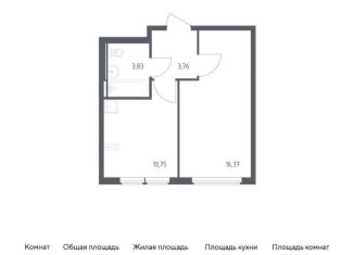 Продается 1-комнатная квартира, 34.7 м2, село Остафьево, жилой комплекс Остафьево, к20