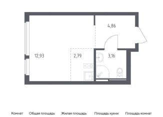 Продажа квартиры студии, 23.7 м2, село Остафьево, жилой комплекс Остафьево, к20