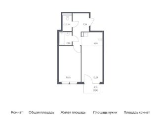 Продается 1-ком. квартира, 45.6 м2, Москва, жилой комплекс Остафьево, к20