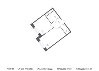 1-комнатная квартира на продажу, 32.9 м2, Санкт-Петербург, Гудиловская улица, 6к1, метро Рыбацкое