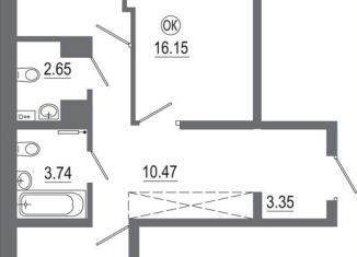 Продается двухкомнатная квартира, 68.3 м2, Иркутск, Октябрьский округ