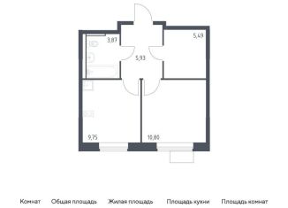 Однокомнатная квартира на продажу, 35.8 м2, Москва, Молжаниновский район