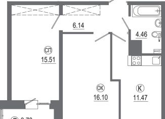 2-ком. квартира на продажу, 57.5 м2, Иркутск, Октябрьский округ