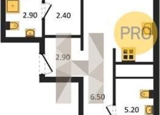 Продажа 2-комнатной квартиры, 65.4 м2, Новосибирск, метро Речной вокзал