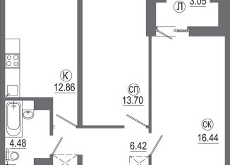 Продается 2-комнатная квартира, 57 м2, Иркутск, Октябрьский округ