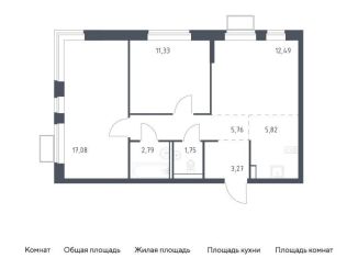 Продаю 2-комнатную квартиру, 60.3 м2, посёлок Жилино-1, жилой комплекс Егорово Парк, к3.2