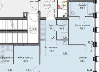 Продажа двухкомнатной квартиры, 61.7 м2, Москва, Автозаводская улица, 24к1