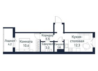 Продажа однокомнатной квартиры, 33.5 м2, Челябинская область
