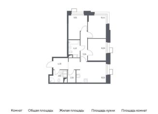 Продам 3-комнатную квартиру, 69.1 м2, поселение Мосрентген