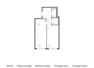 Продаю 1-комнатную квартиру, 49.5 м2, село Остафьево, жилой комплекс Остафьево, к22