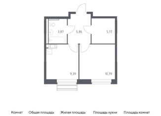 Продается 1-комнатная квартира, 35.1 м2, Московская область