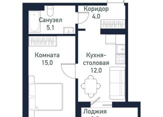 Однокомнатная квартира на продажу, 36.3 м2, Челябинская область
