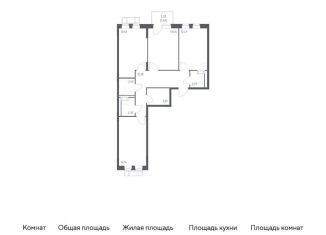 Продам 3-комнатную квартиру, 78.6 м2, Московская область