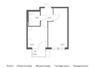 1-комнатная квартира на продажу, 35.4 м2, Москва, жилой комплекс Остафьево, к22