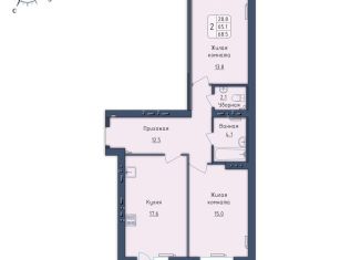 Продам 2-комнатную квартиру, 68.5 м2, Орёл, Московское шоссе, 7Б, Северный район