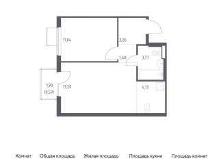Продается однокомнатная квартира, 41.5 м2, Московская область, жилой комплекс Горки Парк, 8.2