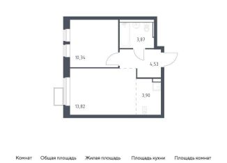 Продаю 1-ком. квартиру, 36.5 м2, посёлок Жилино-1, жилой комплекс Егорово Парк, к3.2