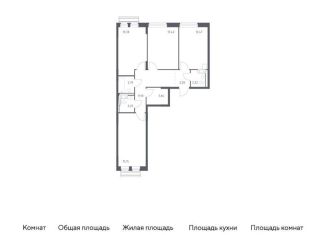 Продам 3-комнатную квартиру, 77.9 м2, село Лайково