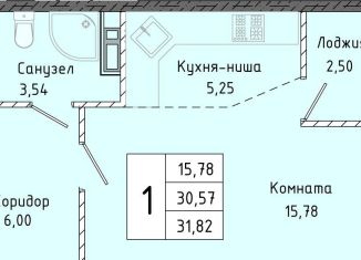 Продам квартиру студию, 31.8 м2, Крым
