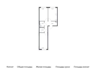 Продажа двухкомнатной квартиры, 57.5 м2, Московская область, 1-й Стрелковый переулок, 1