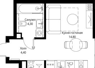 Продается квартира студия, 23.5 м2, Москва, станция Тушинская