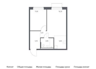 Продаю однокомнатную квартиру, 43.2 м2, Москва