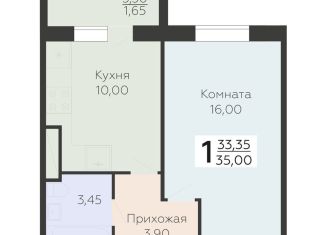 Продается однокомнатная квартира, 35 м2, Всеволожск, ЖК Радужный