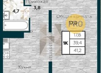 1-ком. квартира на продажу, 40.6 м2, Новосибирск, метро Маршала Покрышкина