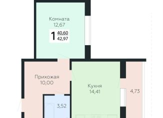 Продажа 1-комнатной квартиры, 43 м2, Самара, Красноглинский район, 3-й квартал, 8