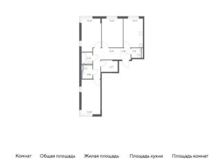 3-комнатная квартира на продажу, 78.5 м2, Московская область, 1-й Стрелковый переулок, 1