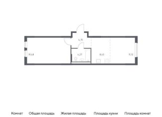 1-комнатная квартира на продажу, 48.1 м2, Московская область, 1-й Стрелковый переулок, 1