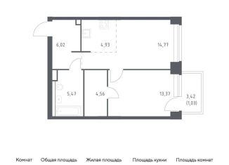 Продается 1-комнатная квартира, 50.2 м2, Москва, метро Минская, жилой комплекс Нова, к1