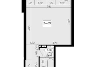 1-комнатная квартира на продажу, 36.8 м2, Владивосток, Высокая улица
