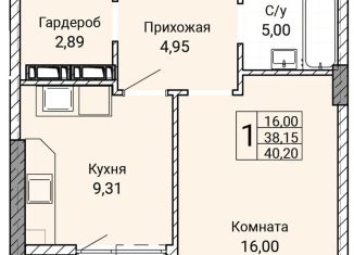 Продажа 1-комнатной квартиры, 40.2 м2, Севастополь, улица Братьев Манганари, 28