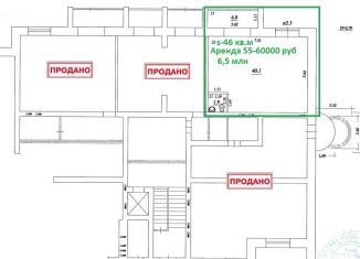 Продается торговая площадь, 46 м2, Самара, улица Победы, 4Б, метро Советская