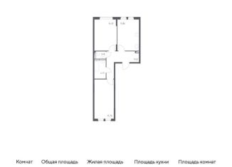 Продается 2-комнатная квартира, 59.3 м2, село Остафьево, жилой комплекс Остафьево, к19