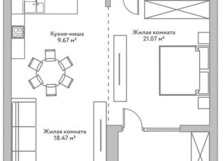 Продам 2-комнатную квартиру, 73 м2, Новосибирск, Дачное шоссе, 20к12В, ЖК Флора и Фауна