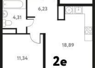 Продам 1-комнатную квартиру, 43.1 м2, Пушкино, Школьная улица, 28к1