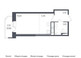 Продается квартира студия, 22.3 м2, Санкт-Петербург, жилой комплекс Живи в Рыбацком, 4, ЖК Живи в Рыбацком