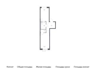 Продается 1-комнатная квартира, 40.2 м2, Москва, квартал № 23, 4-5