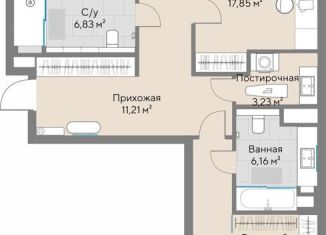 Двухкомнатная квартира на продажу, 98.4 м2, Екатеринбург, ЖК Нагорный