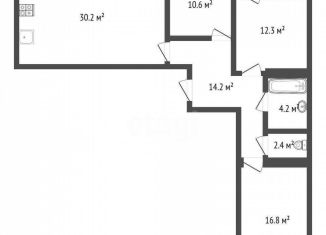 Продам трехкомнатную квартиру, 90.9 м2, Самара, проспект Карла Маркса, 196, ЖК Центральный